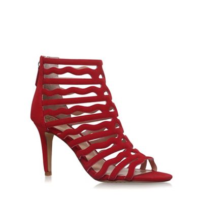 Red 'Crystila' high heel sandals